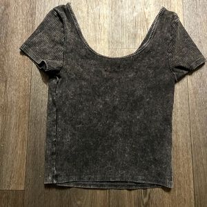 Womens Crop Top Grey M